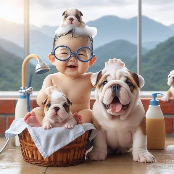 Tous à la toilette!   ...