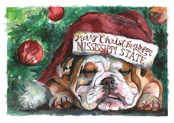 "Merry Christmas from Mississipi State" ...