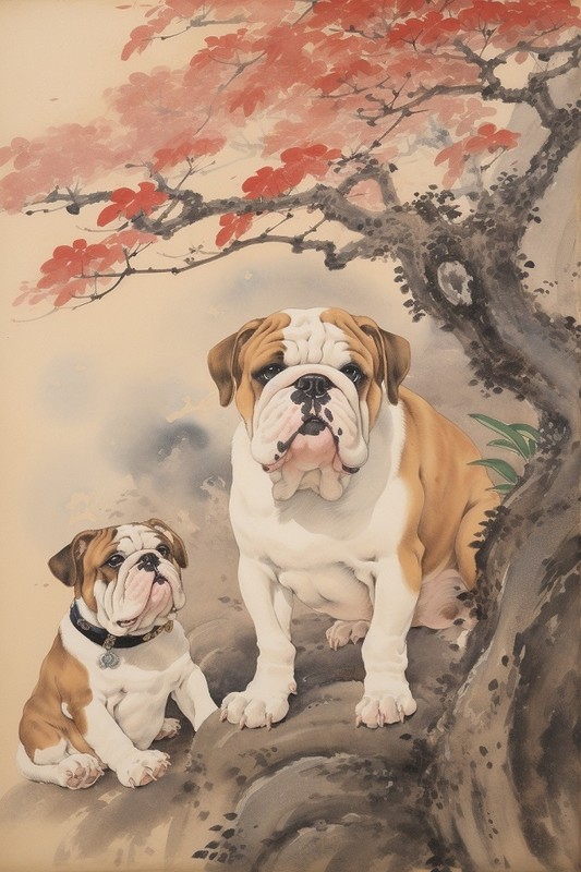 Estampe japonaise partagé par Bulldog Overload   ...