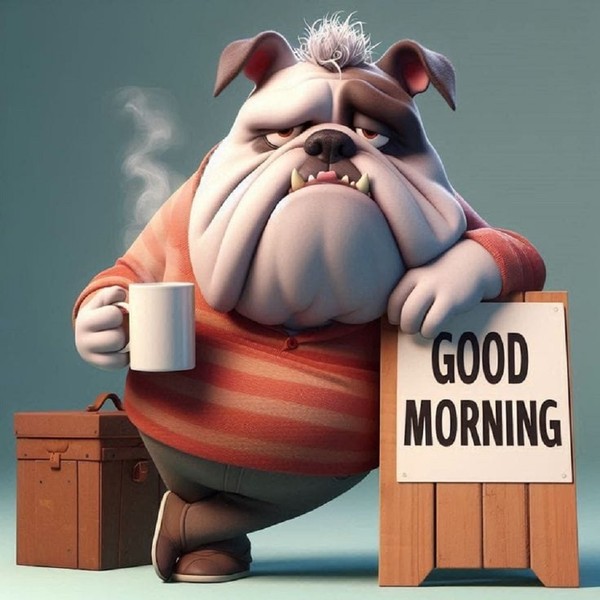 "Good Morning" - Un mug à la main   ...